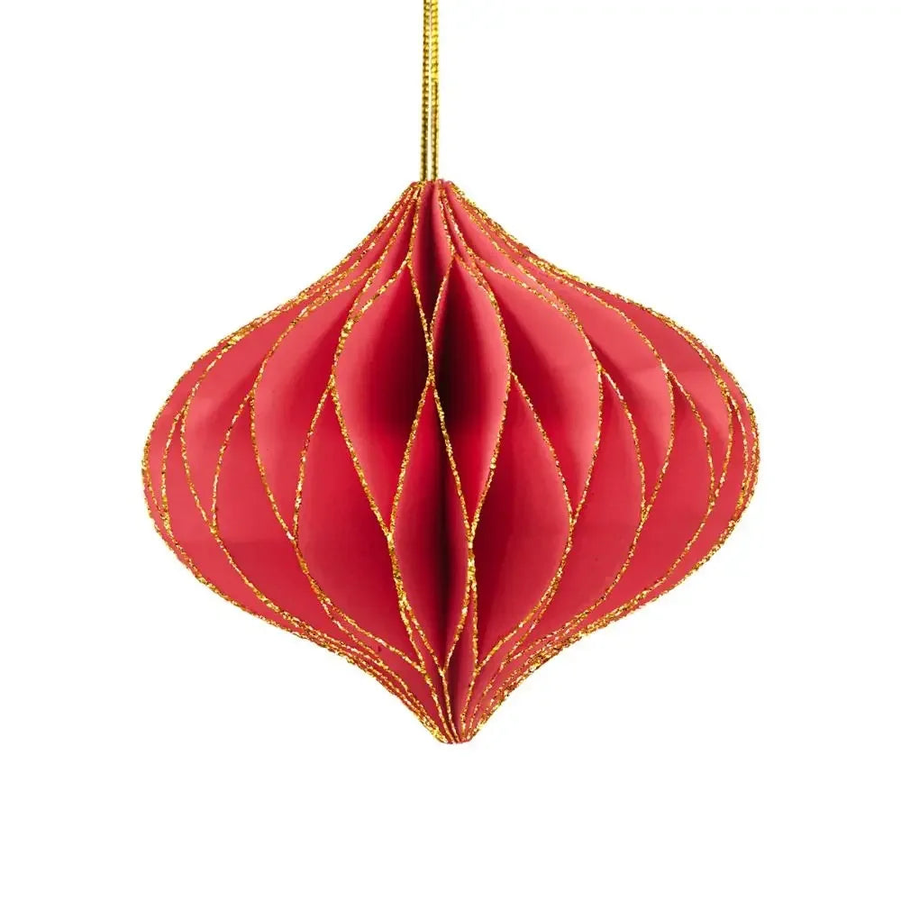 Cartoon Christmas Ice Cream Pendant Shiny Pink Plastic Christmas Tree Ornaments 3D Shatterproof Xmas Snowflake Pendant