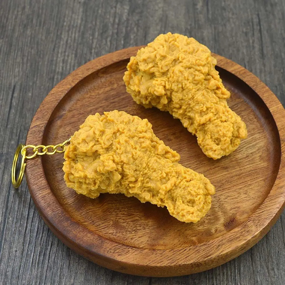French Fries Fried Chicken Legs Fried Chicken Around Chicken Nuggets Key Rings Imitation Food Keychains Food Pendant Key Chains
