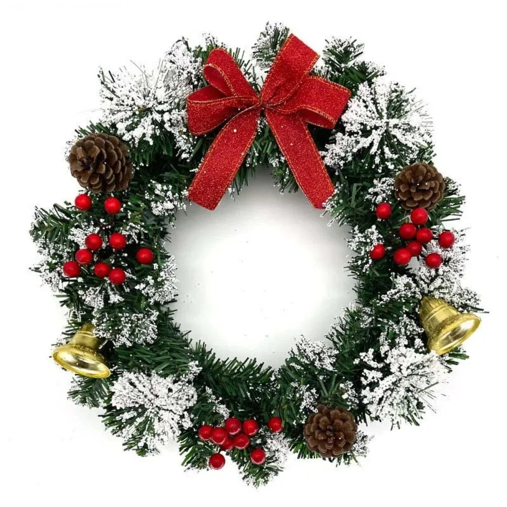 Twinkling Christmas Mitten Wreath Artificial Berries Artificial Berries Pine Needles Christmas Glove Wreath with LED Lights