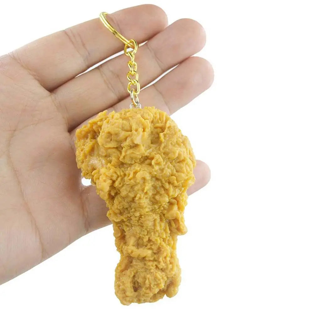 French Fries Fried Chicken Legs Fried Chicken Around Chicken Nuggets Key Rings Imitation Food Keychains Food Pendant Key Chains