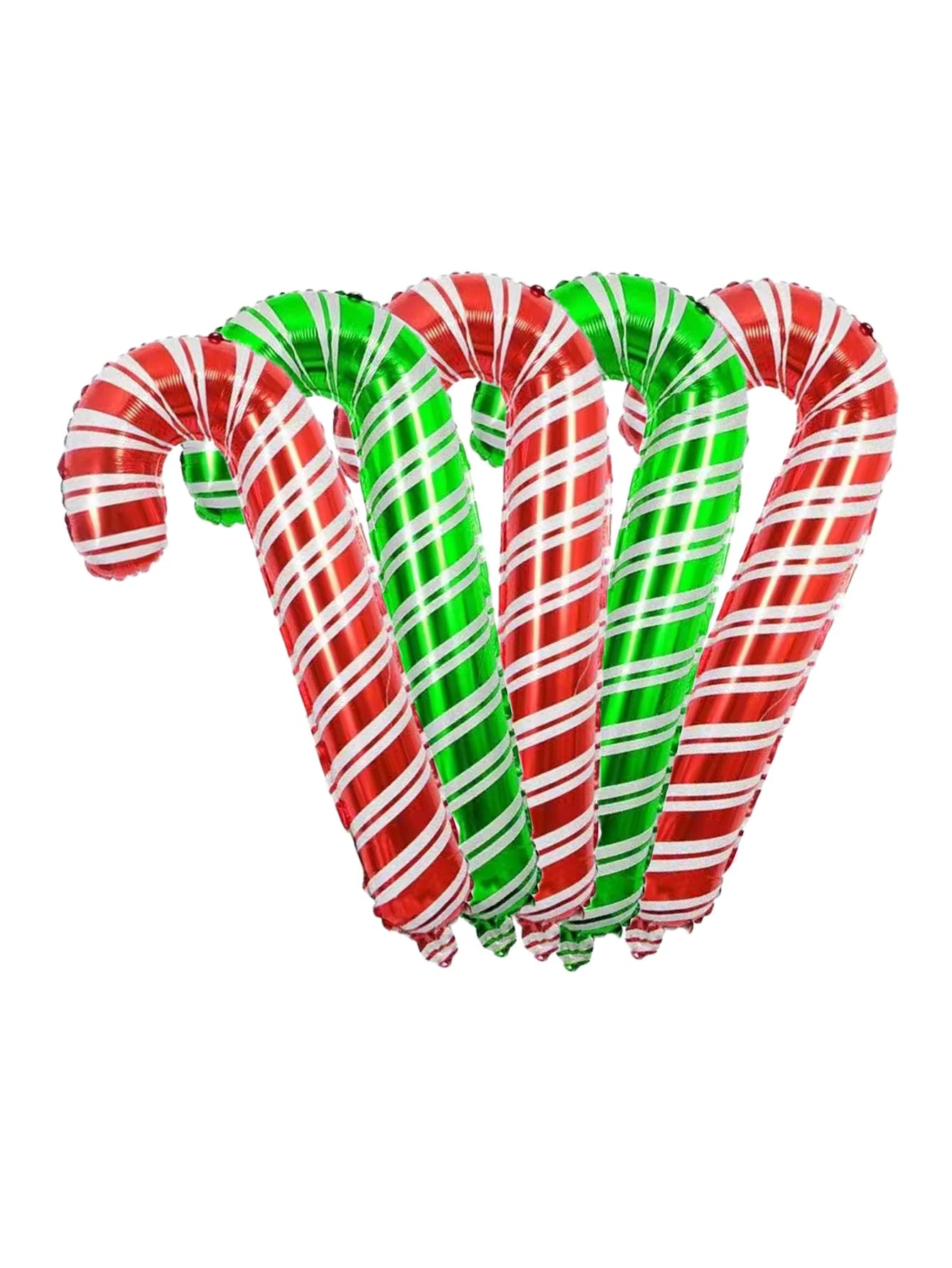 2/5pcs Red Green Christmas Ball Sahpe Foil Balloons Christmas Decorations for home store Party Supplies Navidad 2026 Decor