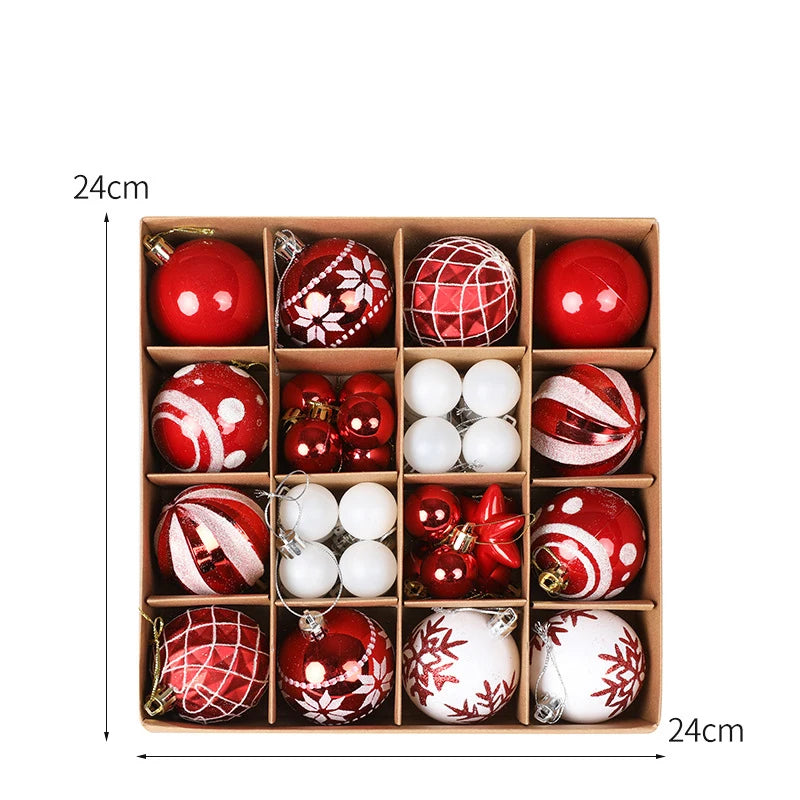 36pcs Christmas Ball Christmas Tree Decoration Ornaments for Home Decor Halloween New Year 2026 Navidad Pendant Ball Accessories