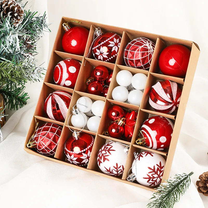 36pcs Christmas Ball Christmas Tree Decoration Ornaments for Home Decor Halloween New Year 2026 Navidad Pendant Ball Accessories