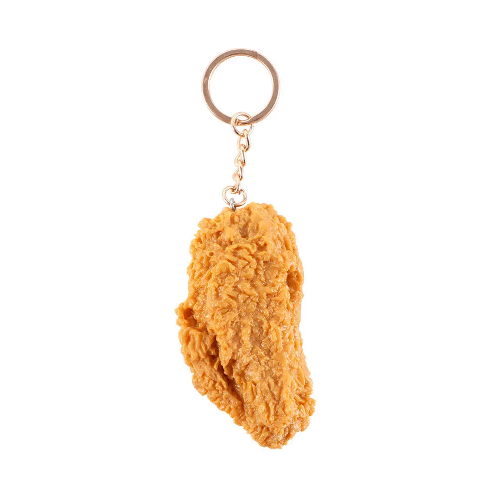 French Fries Fried Chicken Legs Fried Chicken Around Chicken Nuggets Key Rings Imitation Food Keychains Food Pendant Key Chains