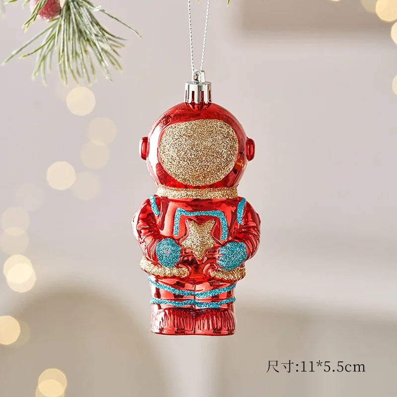 New Christmas Tree Decoration Pendant Creative Gift Package Bear Puppy Gingerbread Man Pendant Three-dimensional Pendant
